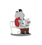 AUGUN (Elephant hipster)（個別スタンプ：21）
