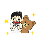 Khaopoon ＆ teddy Bear (Japan)（個別スタンプ：17）