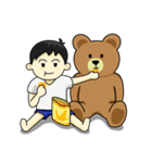Khaopoon ＆ teddy Bear (Japan)（個別スタンプ：19）