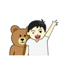 Khaopoon ＆ teddy Bear (Japan)（個別スタンプ：23）