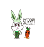 Camouflage rabbit ＆  carrots（個別スタンプ：7）