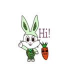 Camouflage rabbit ＆  carrots（個別スタンプ：13）