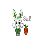 Camouflage rabbit ＆  carrots（個別スタンプ：16）