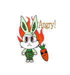 Camouflage rabbit ＆  carrots（個別スタンプ：19）