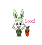 Camouflage rabbit ＆  carrots（個別スタンプ：26）