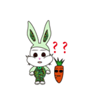 Camouflage rabbit ＆  carrots（個別スタンプ：29）