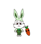 Camouflage rabbit ＆  carrots（個別スタンプ：31）