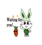 Camouflage rabbit ＆  carrots（個別スタンプ：32）