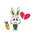 Camouflage rabbit ＆  carrots（個別スタンプ：36）