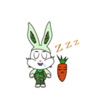 Camouflage rabbit ＆  carrots（個別スタンプ：37）