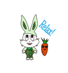 Camouflage rabbit ＆  carrots（個別スタンプ：38）