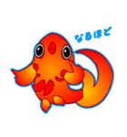 Coolな金魚（日本語版）（個別スタンプ：24）