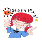 ハルとアキのスクールライフ（個別スタンプ：1）