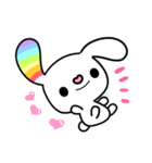 Happy Rainbow Rabbit ( Japan )（個別スタンプ：1）