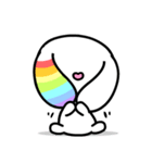 Happy Rainbow Rabbit ( Japan )（個別スタンプ：2）