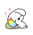 Happy Rainbow Rabbit ( Japan )（個別スタンプ：3）