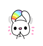 Happy Rainbow Rabbit ( Japan )（個別スタンプ：7）