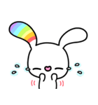 Happy Rainbow Rabbit ( Japan )（個別スタンプ：8）