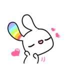 Happy Rainbow Rabbit ( Japan )（個別スタンプ：9）