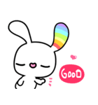 Happy Rainbow Rabbit ( Japan )（個別スタンプ：14）