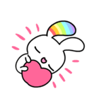 Happy Rainbow Rabbit ( Japan )（個別スタンプ：26）