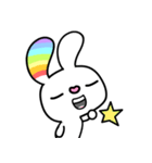 Happy Rainbow Rabbit ( Japan )（個別スタンプ：36）