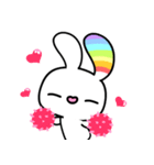 Happy Rainbow Rabbit ( Japan )（個別スタンプ：37）