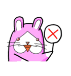 びくハムとニヤウサの日常2日目（個別スタンプ：3）