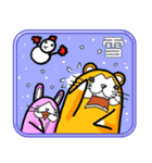 びくハムとニヤウサの日常2日目（個別スタンプ：40）