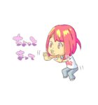 Neって呼んだらUn？って返す。（個別スタンプ：21）
