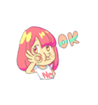 Neって呼んだらUn？って返す。（個別スタンプ：24）