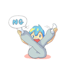 Neって呼んだらUn？って返す。（個別スタンプ：40）