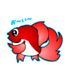 かわいい金魚（日本語版）（個別スタンプ：8）