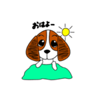 ビーグル犬のビッキーちゃん（個別スタンプ：5）