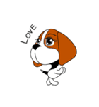 ビーグル犬のビッキーちゃん（個別スタンプ：15）