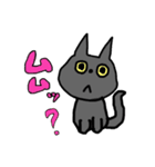 白ねこ、ブリティッシュショートと出会う（個別スタンプ：9）