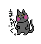 白ねこ、ブリティッシュショートと出会う（個別スタンプ：23）