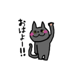 白ねこ、ブリティッシュショートと出会う（個別スタンプ：25）