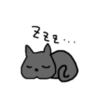 白ねこ、ブリティッシュショートと出会う（個別スタンプ：40）