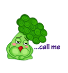 Little broccoli version English（個別スタンプ：10）