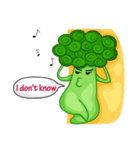 Little broccoli version English（個別スタンプ：38）