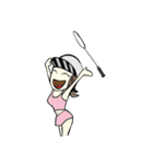 Wor Rak Badminton（個別スタンプ：8）