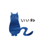 青い猫たち（個別スタンプ：4）