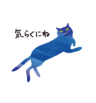 青い猫たち（個別スタンプ：5）