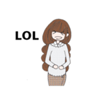 Slang Girl（個別スタンプ：18）