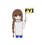 Slang Girl（個別スタンプ：21）