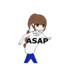 Slang Girl（個別スタンプ：38）