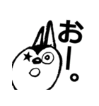 Cheerful rabbit with ears to hear.（個別スタンプ：35）