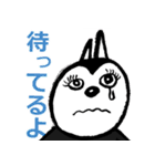 Cheerful rabbit with ears to hear.（個別スタンプ：37）