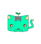 Green Curry Cat 2 (Khiao-Wan)（個別スタンプ：3）